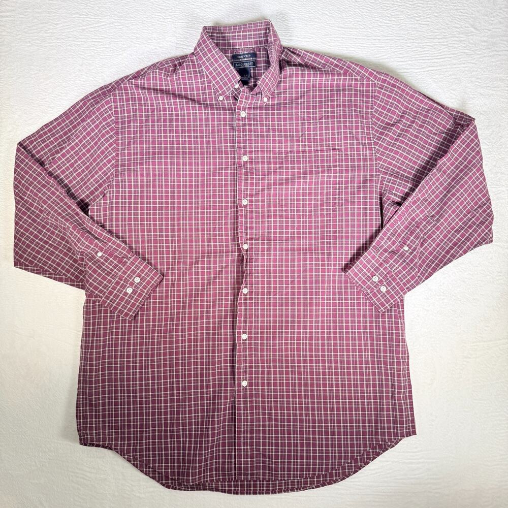 Saddlebred Easy Care XLT L/S Plaid Casual Button-Down Office Casual Heritage